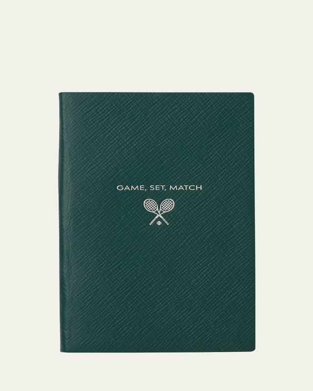 "Game, Set, Match" Panama Leather Chelsea Notebook